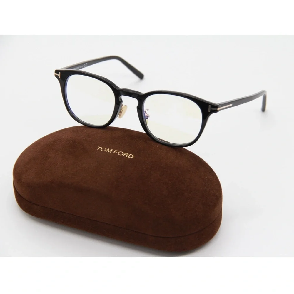 NEW EYEGLASSES TOM FORD TF5725/D/B 001 + AR EYEWEAR TOM FORD FT5725/D/B BLACK - Picture 1 of 12